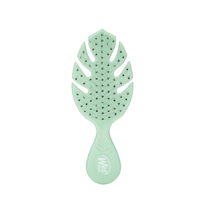 Wet Brush Go Green Mini Detangler front view in green