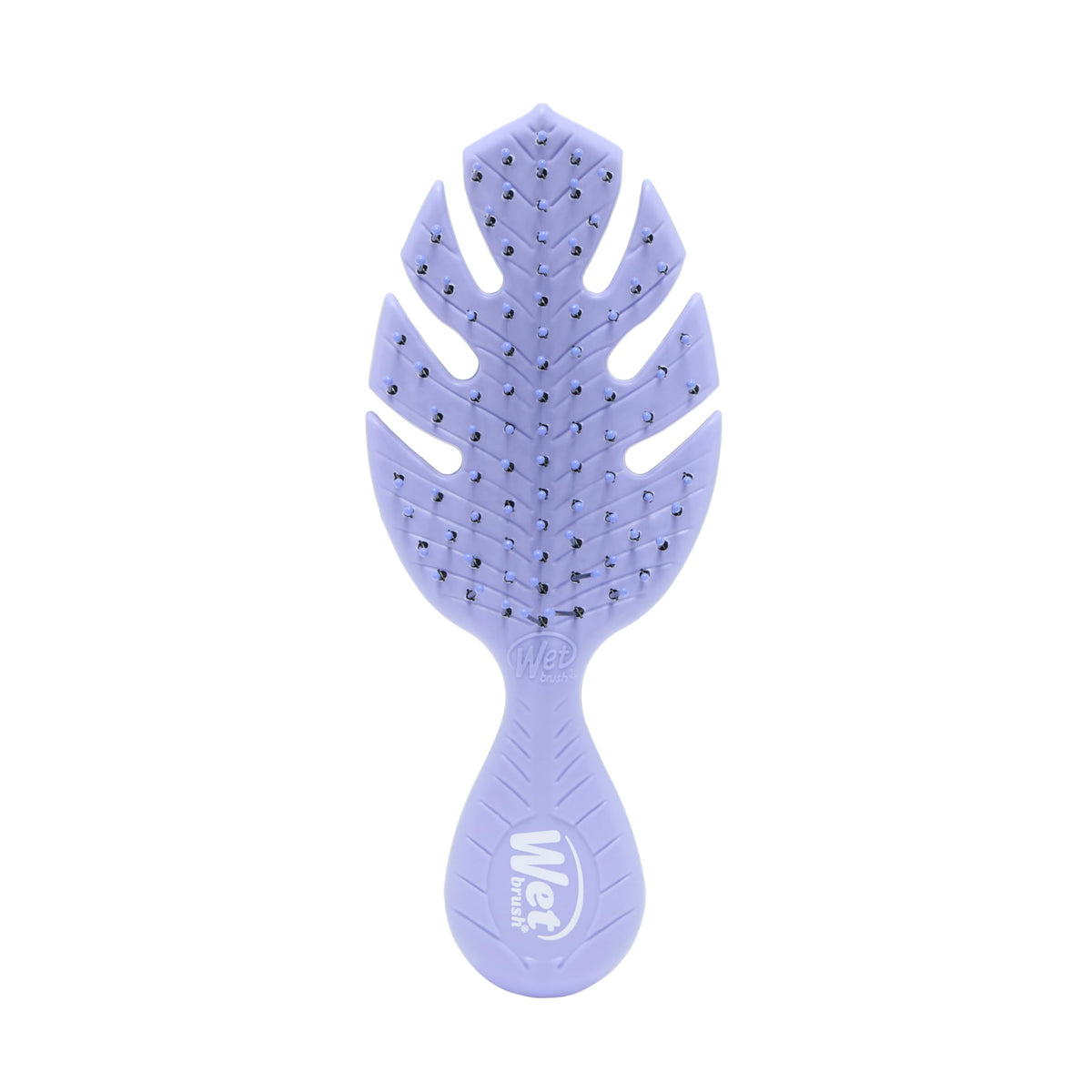 Wet Brush Go Green Mini Detangler in purple front view
