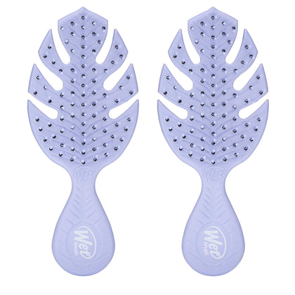 Wet Brush Go Green Mini Detangler in purple front view
