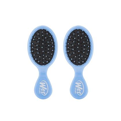 Wet Brush Mini Detangler front view in Sky colour