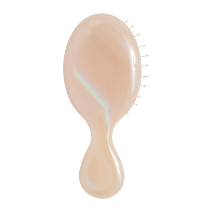 Wet Brush Mini Detangler Hair Brush in cream colour front view