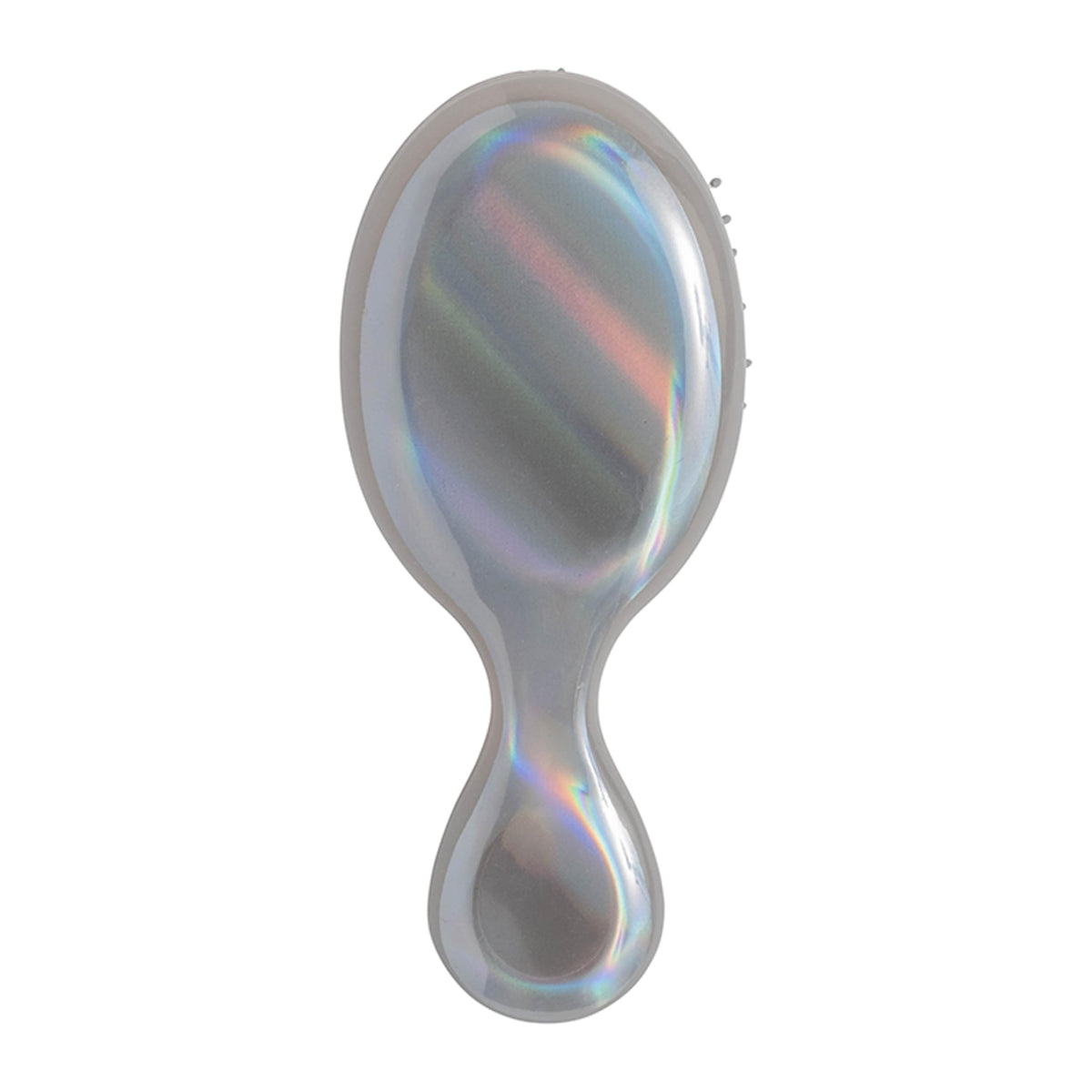 Wet Brush Mini Detangler in Chrome front view
