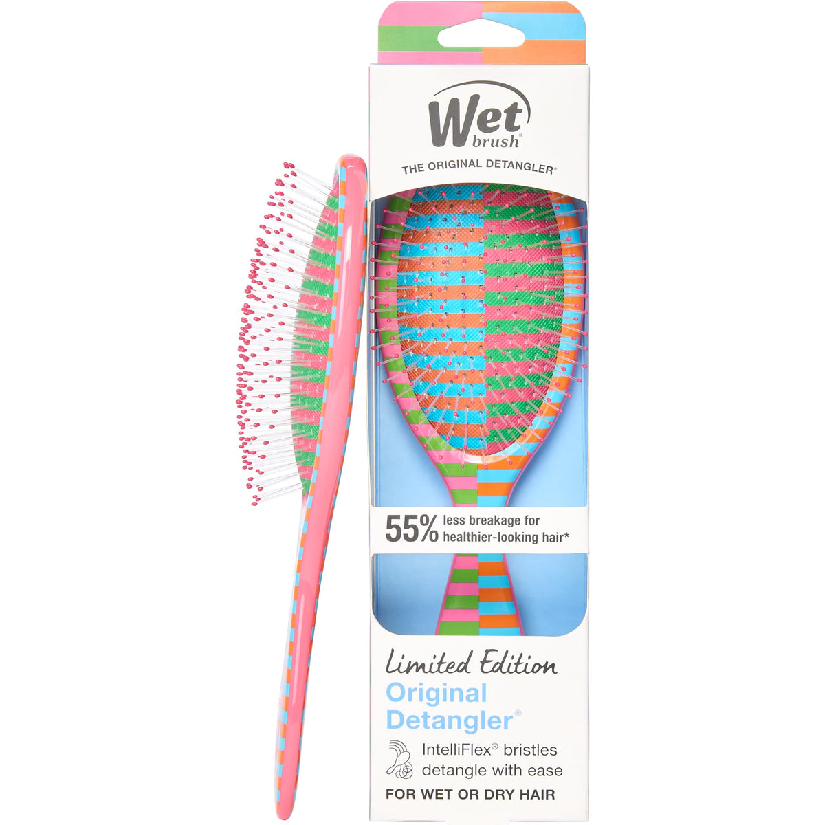 Wet Brush Original Detangler front view in Retro Sport design