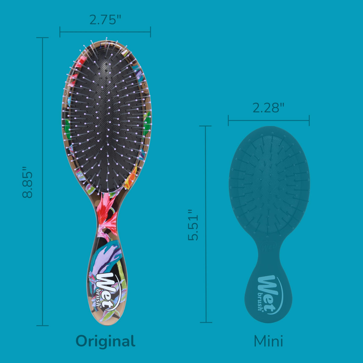 Wet Brush Original Detangler Hair Brush back view