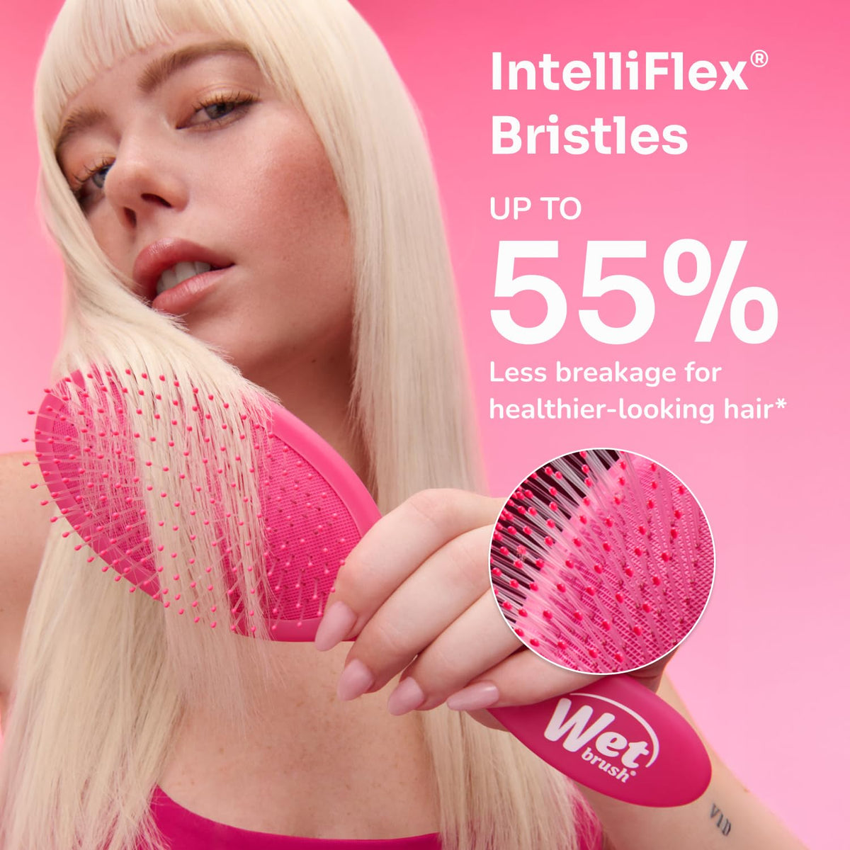 Wet Brush Original Detangler Hair Brush back view