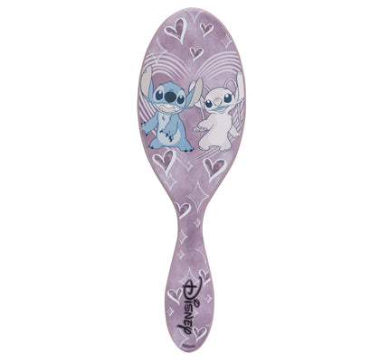 Wet Brush Original Detangler Hair Brush front view with Stitch & Angel design