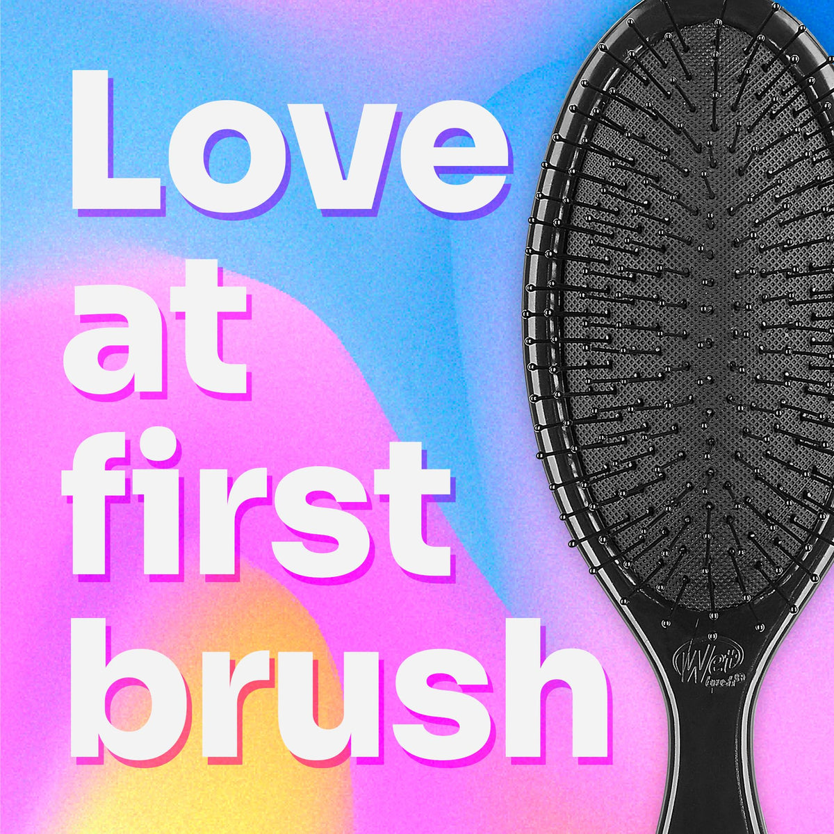 Wet Brush Original Detangler Hair Brush Frosty Kit bristles close-up