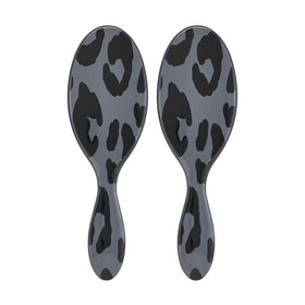 Wet Brush Original Detangler Hair Brush in Grey Leopard front view