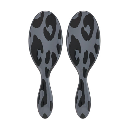 Wet Brush Original Detangler Hair Brush in Grey Leopard front view