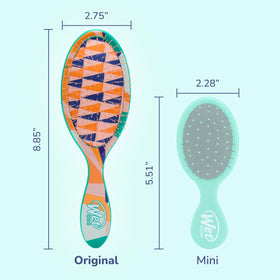 Wet Brush Original Detangler Hair Brush in lifestyle setting on a vanity