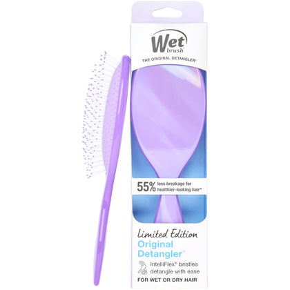 Wet Brush Original Detangler Hair Brush in Prismatic Glow Purple front view