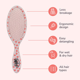 Wet Brush Original Detangler Hair Brush Mickey & Minnie side view