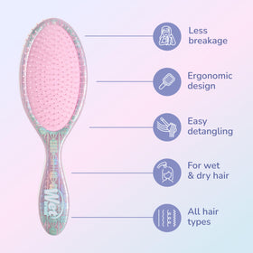 Wet Brush Original Detangler Hair Brush with hair strands