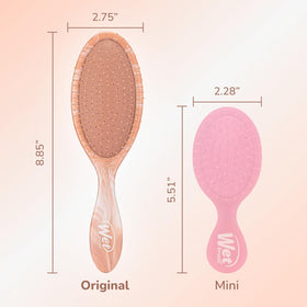 Wet Brush Original Detangler in use on wet hair