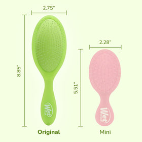 Wet Brush Original Detangler Lime-a-rita bristles close-up