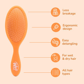 Wet Brush Original Detangler Orange Crush side view