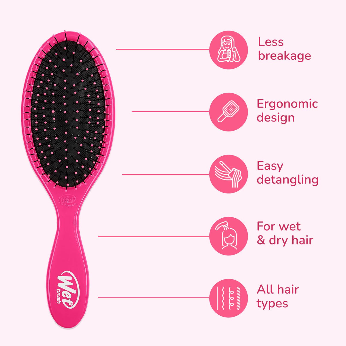 Wet Brush Original Detangler packaging with product details
