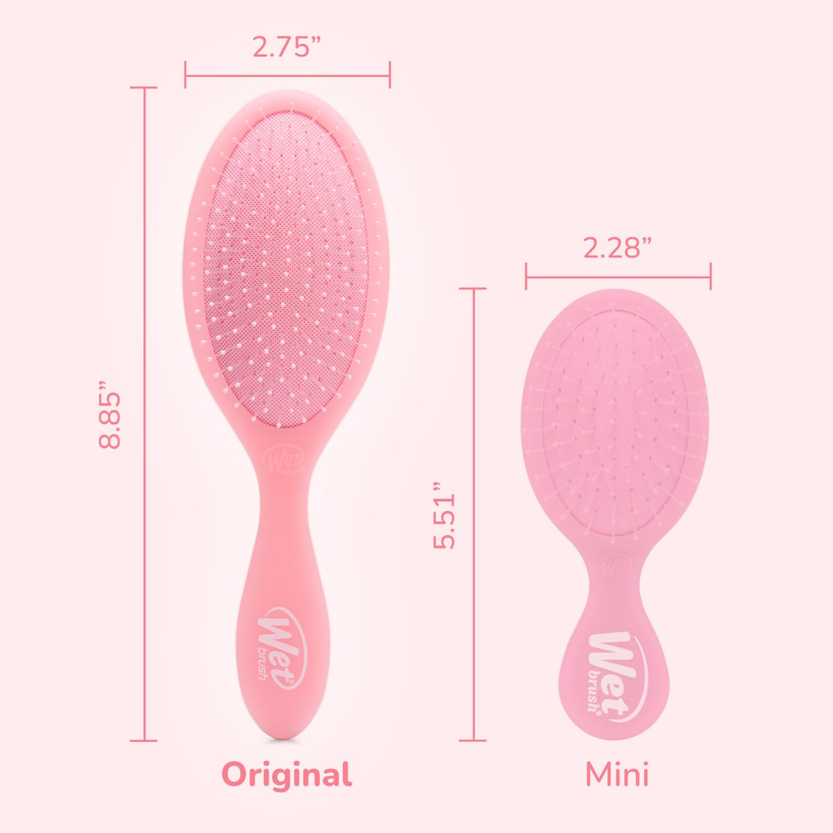 Wet Brush Original Detangler Pink Drink with packaging