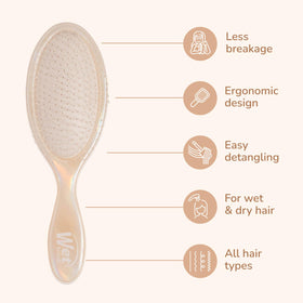 Wet Brush Original Detangler side view showing flexible bristles