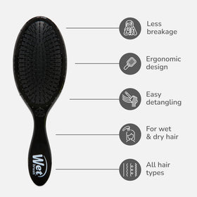 Wet Brush Original Detangling Hair Brush Classic Black bristles close-up