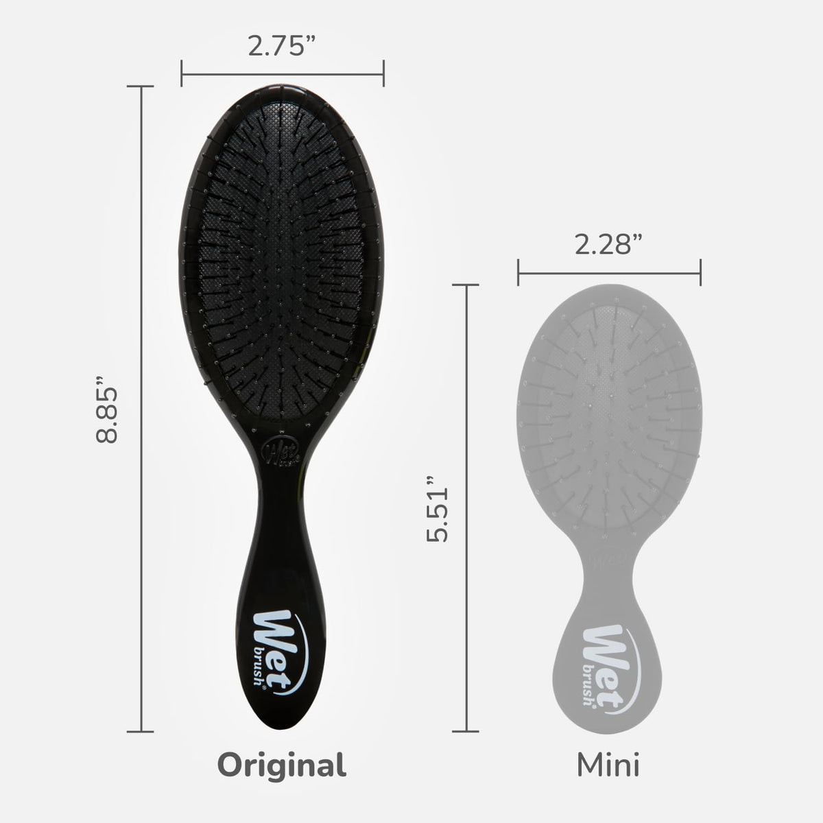 Wet Brush Original Detangling Hair Brush Classic Black packaging