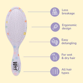 Wet Brush Original Detangling Hair Brush side view highlighting its ergonomic design