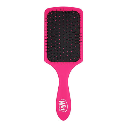 Wet Brush Paddle Detangler Hair Brush front view in pink