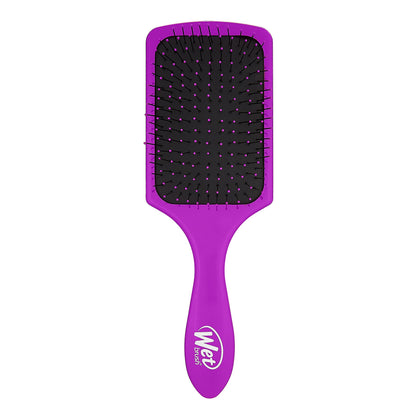 Wet Brush Paddle Detangler Hair Brush front view in purple