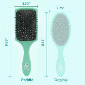 Wet Brush Paddle Detangler Hair Brush with product application