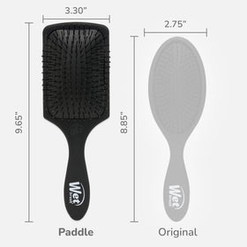 Wet Brush Paddle Detangler on a bathroom counter