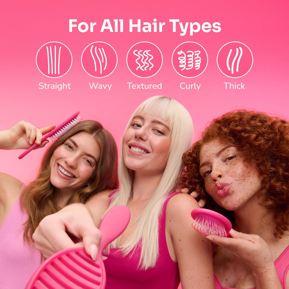 Wet Brush Refresh and Extend Paddle Detangler showing IntelliFlex bristles