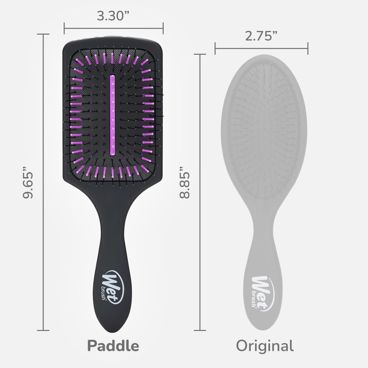 Wet Brush Refresh and Extend Paddle Detangler side view