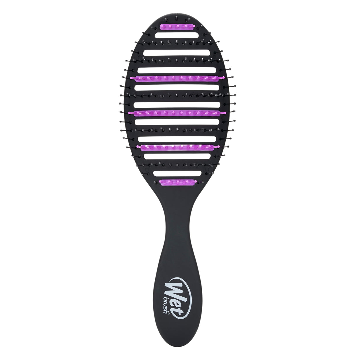 Wet Brush Refresh & Extend Speed Dry front view with charcoal-infused bristles