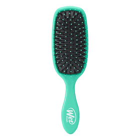 Wet Brush Shine support Aqua front view with natural boar bristles