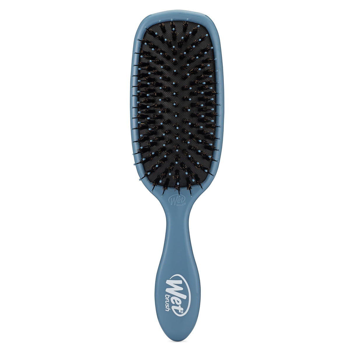 Wet Brush Shine support Hair Brush front view in Elemental Blue
