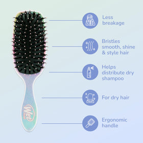 Wet Brush Shine support Paddle Hair Detangler Brush with natural argan oil