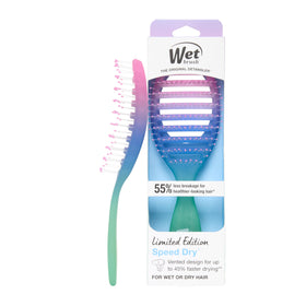 Wet Brush Speed Dry Hair Brush front view in Electric Sky Purple