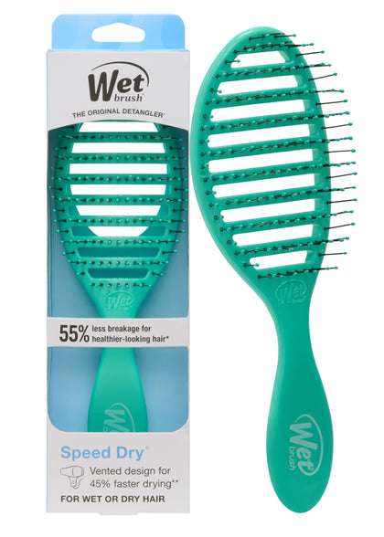 Wet Brush Speed Dry Hair Brush front view with ergonomic handle