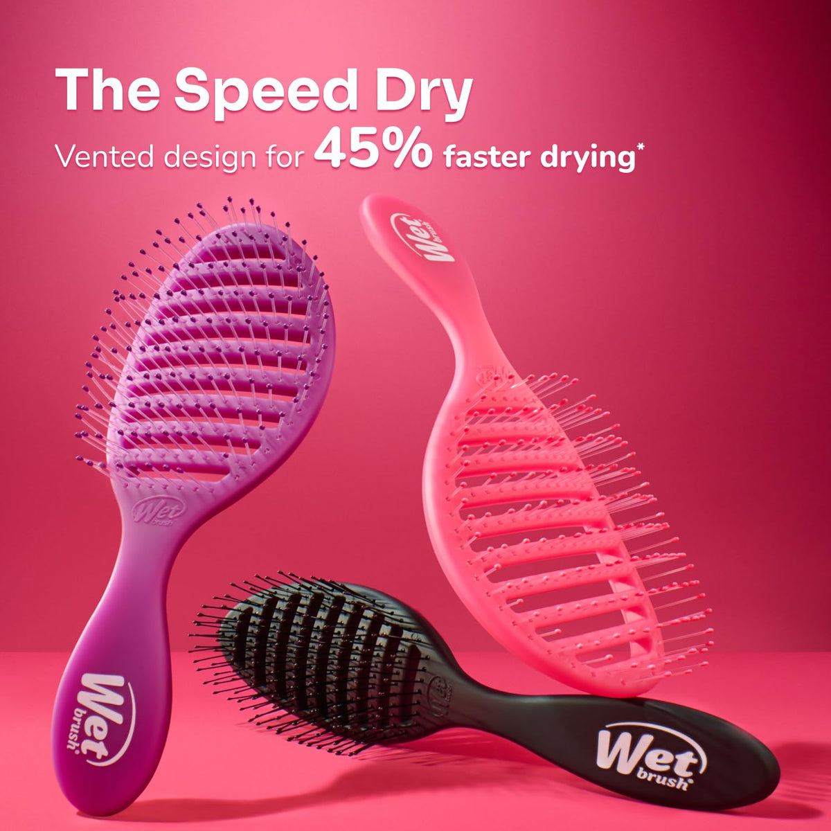 Wet Brush Speed Dry Hair Brush in a stylish hair care setup
