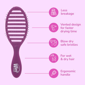 Wet Brush Speed Dry Hair Brush side view