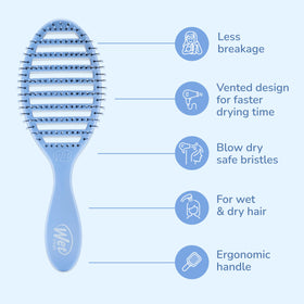 Wet Brush Speed Dry Hair Brush Sky Blue side view
