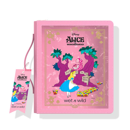 wet n wild Alice in Wonderland makeup bag front view with characters