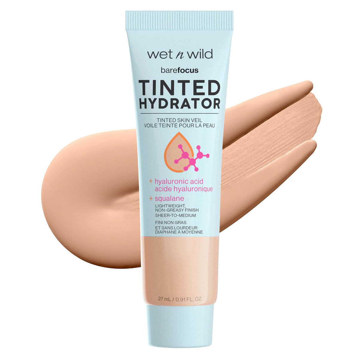 wet n wild Bare Focus Tinted Hydrator front view in Light shade