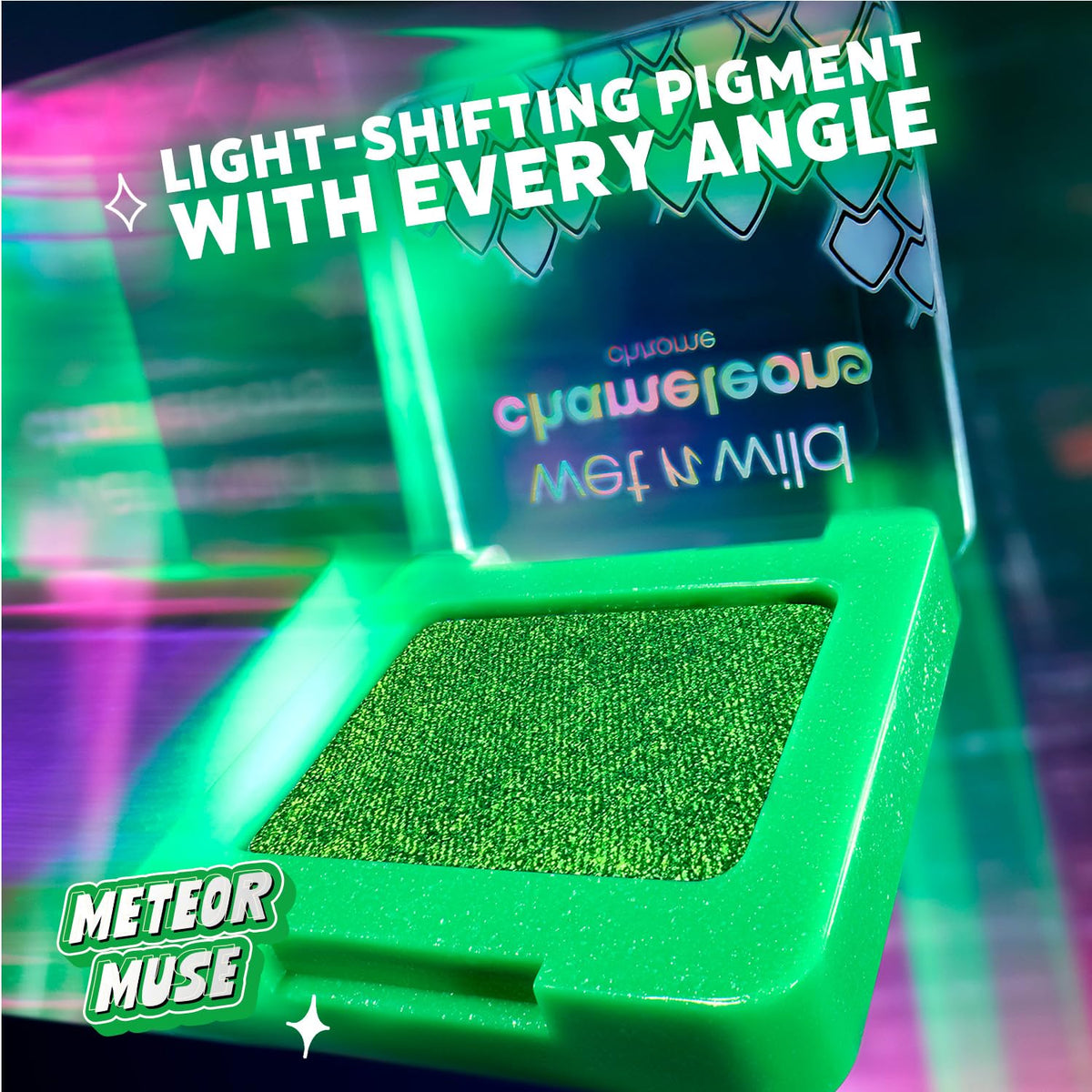wet n wild Chameleon Chrome Eyeshadow Meteor Muse close-up