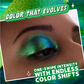 wet n wild Chameleon Chrome Eyeshadow Meteor Muse swatch on skin
