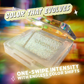wet n wild Chameleon Chrome Eyeshadow Moon Flare swatch on skin