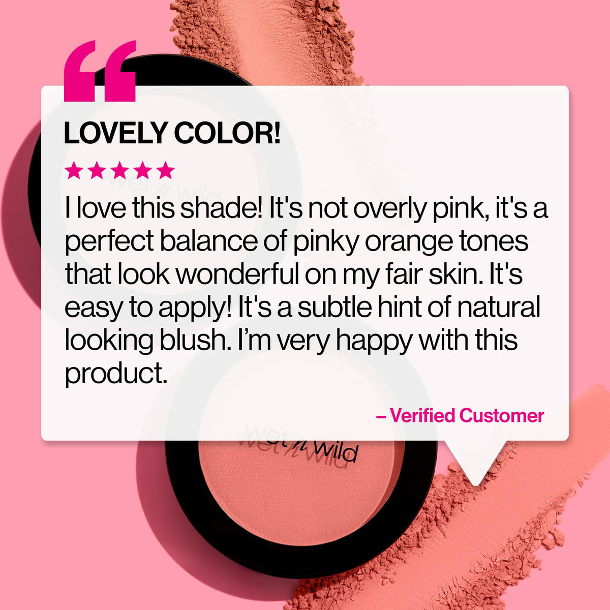 wet n wild Color Icon Blush Naked Brown texture close-up