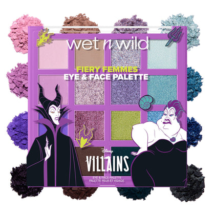 wet n wild Disney Villains Fiery Femmes Eye & Face Palette front view