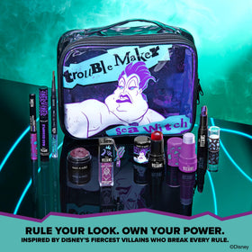 wet n wild Disney Villains palette packaging with character designs