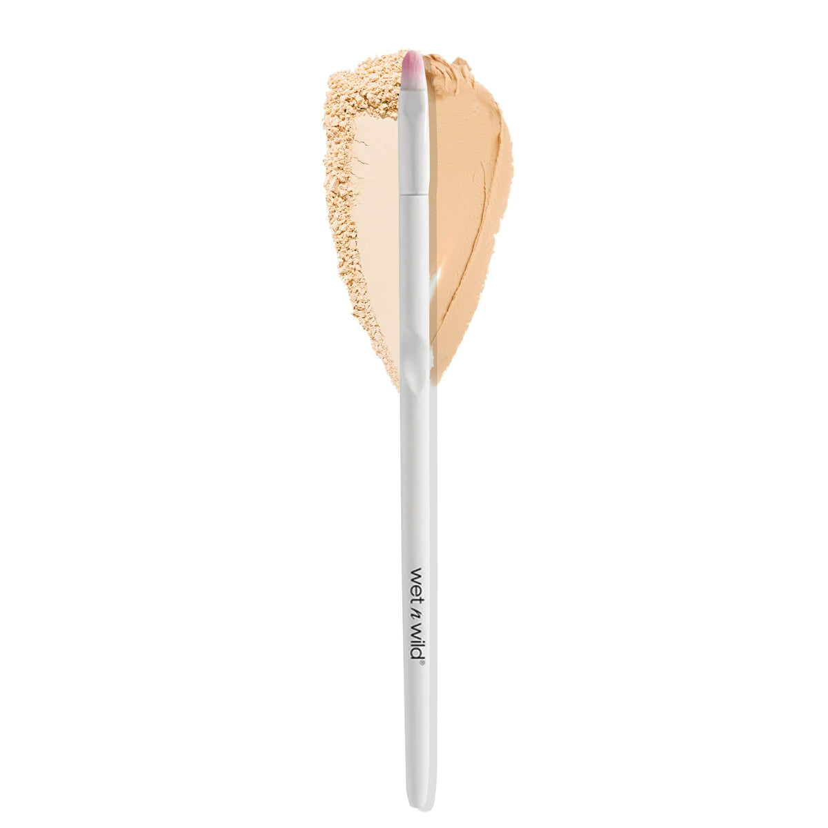 wet n wild Eyeshadow Brush front view with ergonomic handle